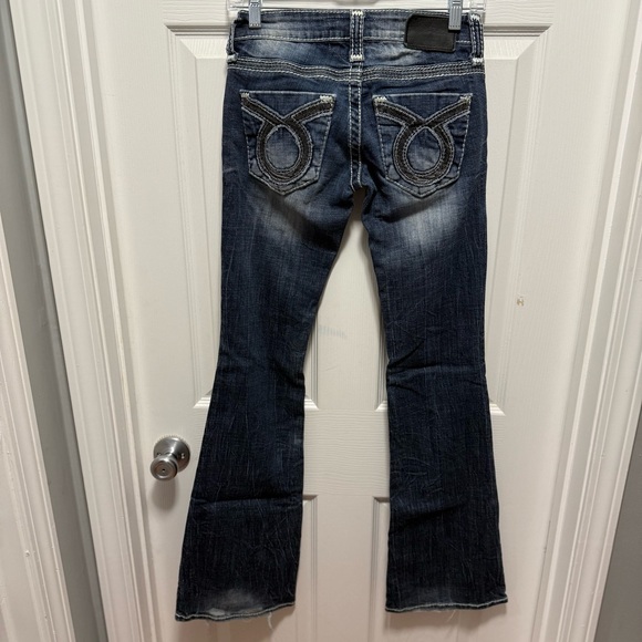 Big Star Dark Blue Flare Jeans - Picture 5 of 7